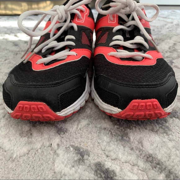 Reebok Realflex Black, Coral Pink & White Running Shoes - Picture 6 of 10